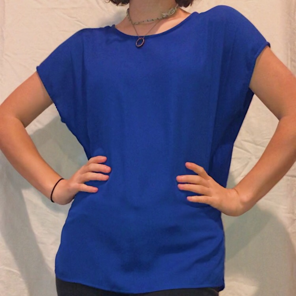 Blue blouse!